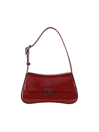 EMPORIO ARMANI | Ledertasche - Mini Bag CASSANDRA Medium | dunkelrot
